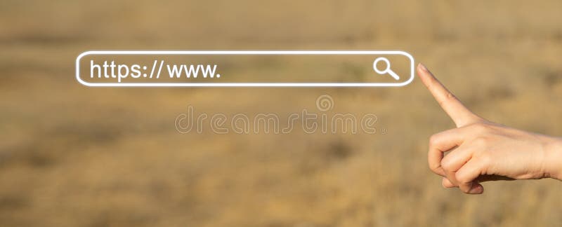 Διεύθυνση HTTPS. Έννοια αναζήτησης στο Διαδίκτυο στοκ φωτογραφία με δικαίωμα ελεύθερης χρήσης