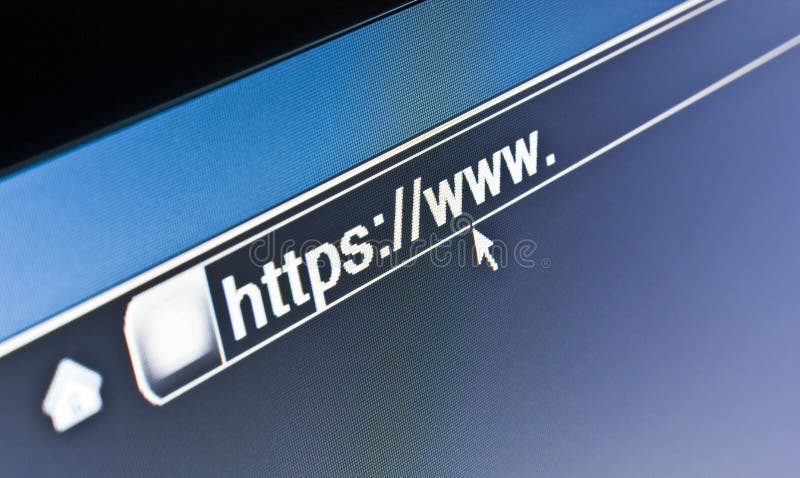 WWW互联网浏览器HTTPS概念 免版税库存照片