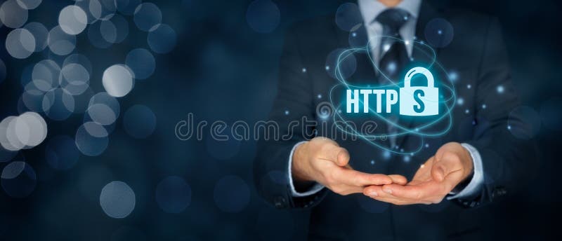 Έννοια HTTPS στοκ εικόνες