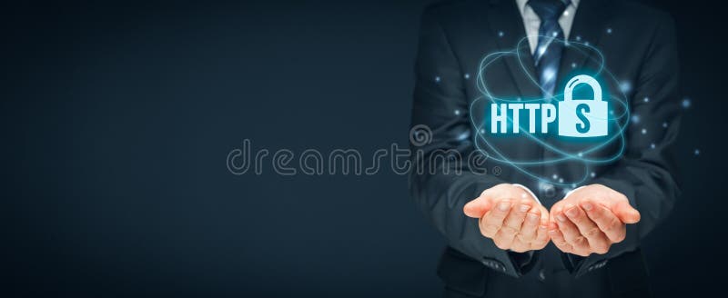 Έννοια HTTPS στοκ εικόνες