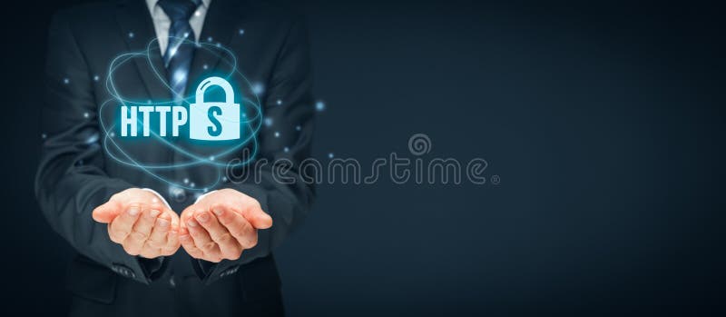 Έννοια HTTPS στοκ φωτογραφία με δικαίωμα ελεύθερης χρήσης