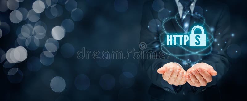 Έννοια HTTPS στοκ εικόνες
