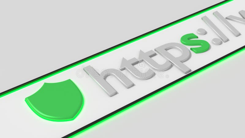 Εξασφαλίστε https το φραγμό μηχανών αναζήτησης σύνδεσης στο Διαδίκτυο απεικόνιση αποθεμάτων
