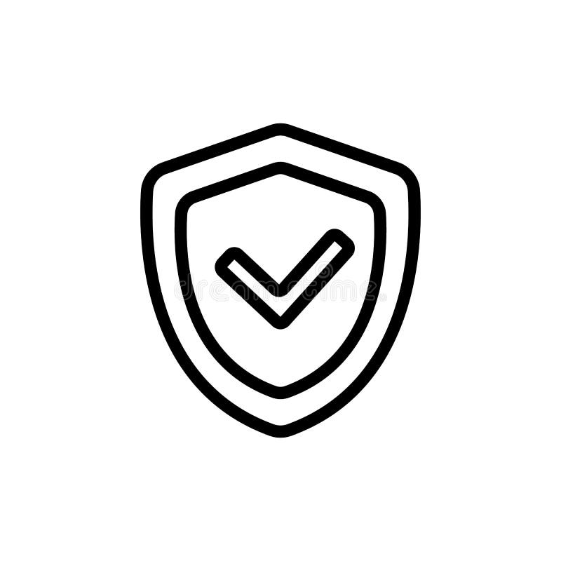 Https protocol vector vector. Isolated contour symbol illustration vector illustration