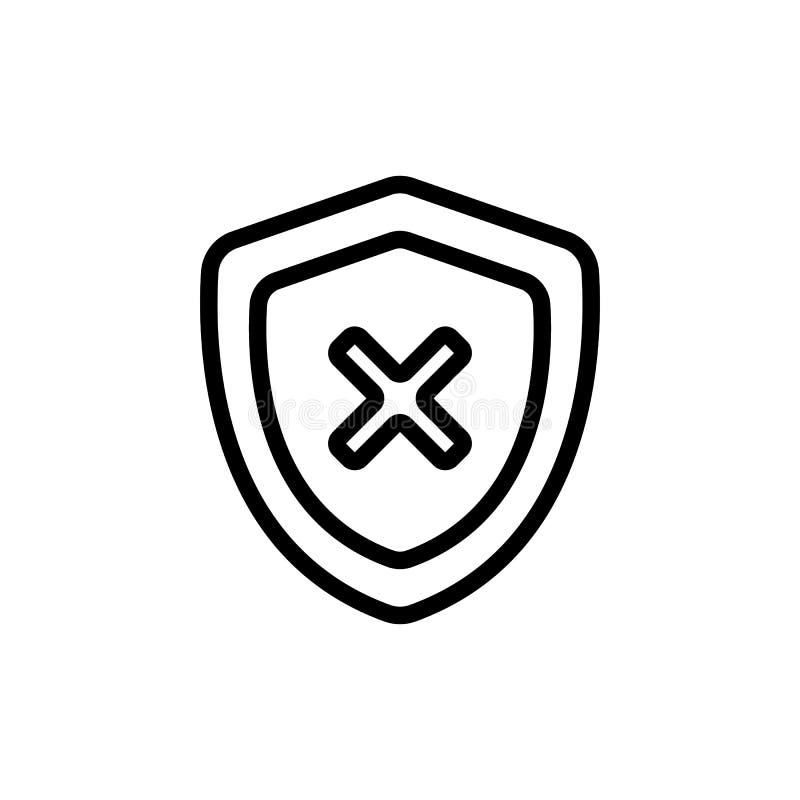 Https protocol vector vector. Isolated contour symbol illustration stock illustration
