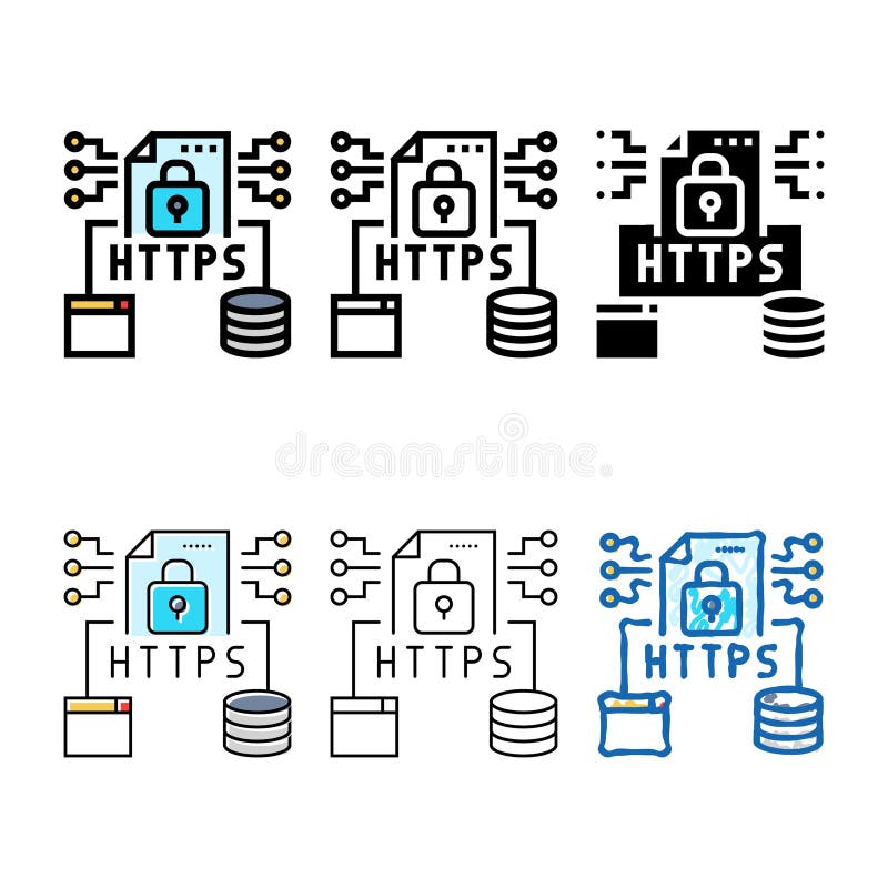 多样性 https seo 颜色 矢量图标 皇族释放例证