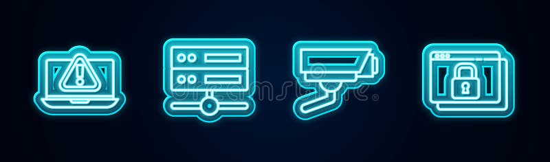 установить линейный ноутбук с восклицательным знаком сервер данные веб-хостинг камера безопасности и защитить сайт https ssl бесплатная иллюстрация