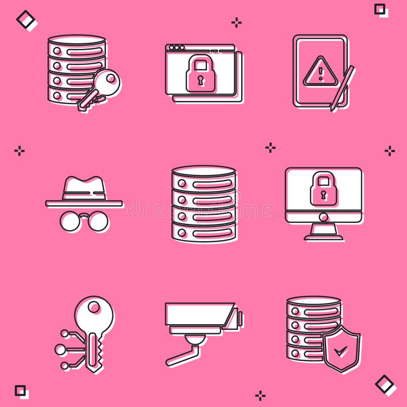 установить безопасность сервера с помощью ключа защита сайта https ssl планшетный восклицательный знак серверные данные в режиме и бесплатная иллюстрация