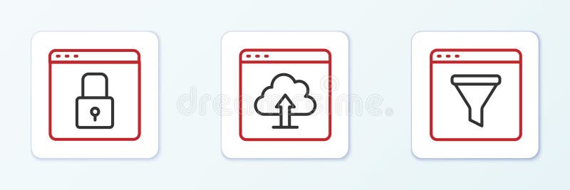 установить окно обозревателя строки защитить сайт с помощью значка отправки облака и https ssl. вектор бесплатная иллюстрация