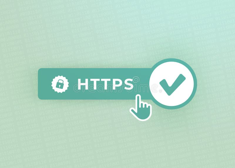 Https矢量图概念插图. 超文本传输协议. 优势tls传输层安全. 冲浪 向量例证