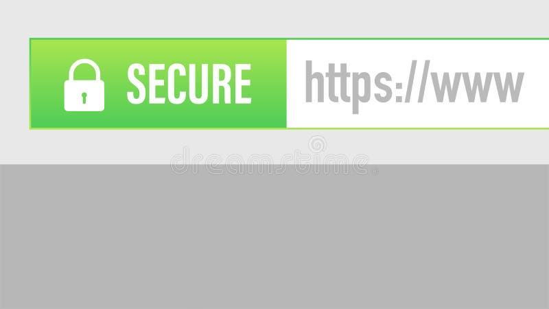 πρωτόκολλο https. ασφαλείς και ασφαλείς τοποθεσίες web στο διαδίκτυο. πιστοποιητικό ssl για την τοποθεσία. tls πλεονεκτήματος. γρα ελεύθερη απεικόνιση δικαιώματος
