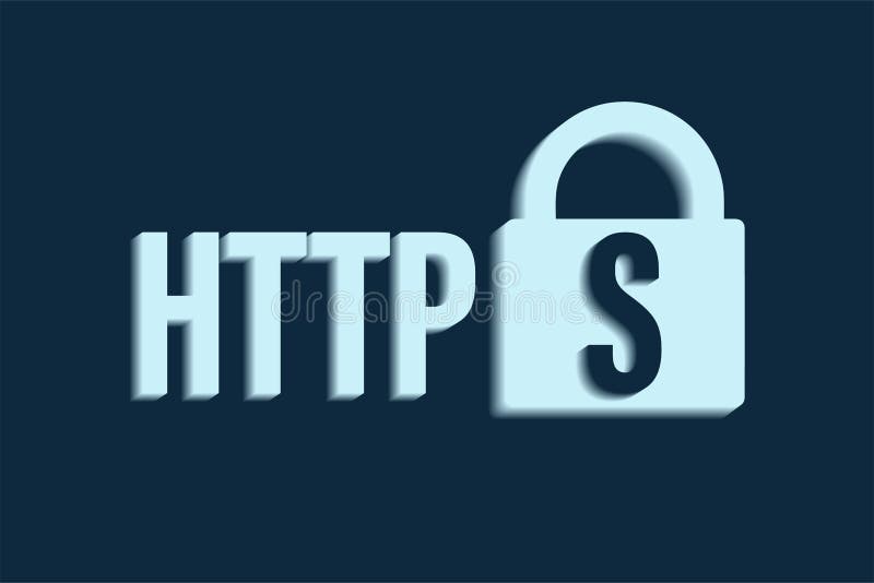 Защита httpsdata и безопасность интернета. Безопасность иллюстрации sitevector сети иллюстрация штока