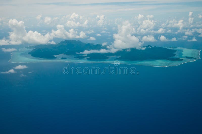 huahine powietrzny widok obraz stock huahine powietrzny widok obraz stock