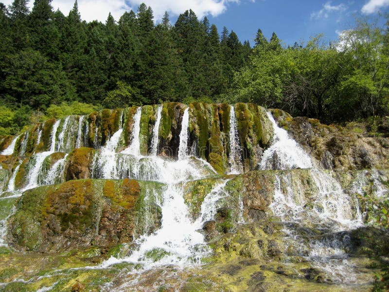 Huanglong waterfall