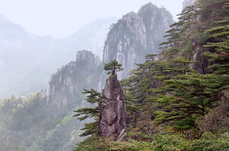 Huangshan góra w prowincja anhui Chiny fotografia royalty free Huangshan góra w prowincja anhui Chiny fotografia royalty free