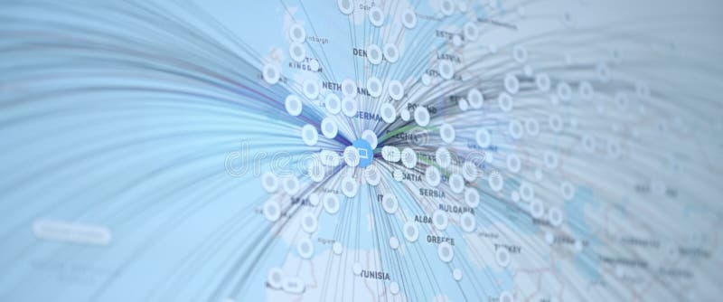 Hub de rede e cabos de Internet conectados foco muito seletivo