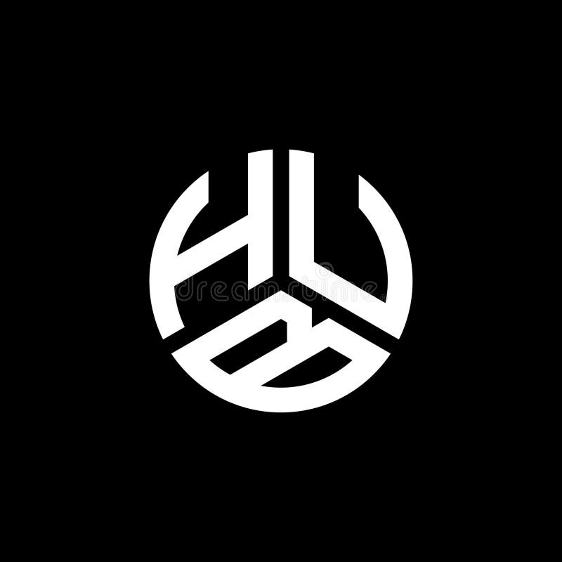 HUB Letter Logo Design on White Background. HUB Creative Initials