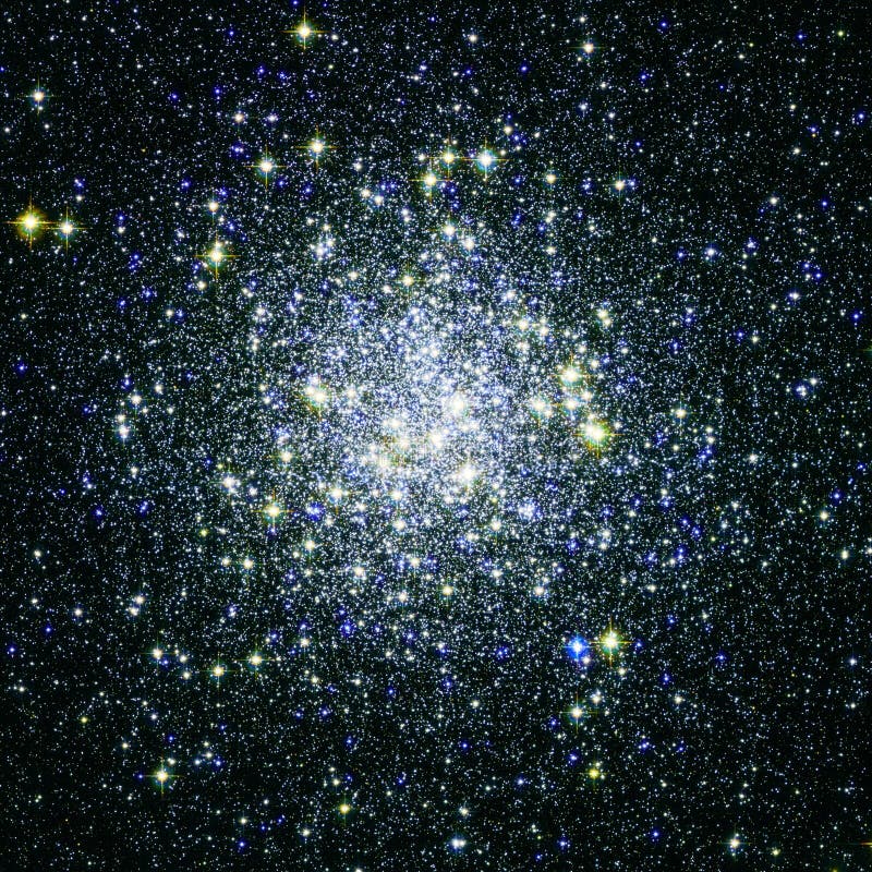 Star Cluster Enhanced Universe Image Elements From NASA / ESO | Fractal Art Background Wallpaper