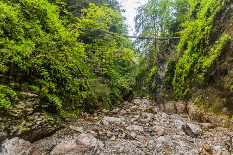 Soutěska Hučiaky v Nízkých Tatrách, Slovensko