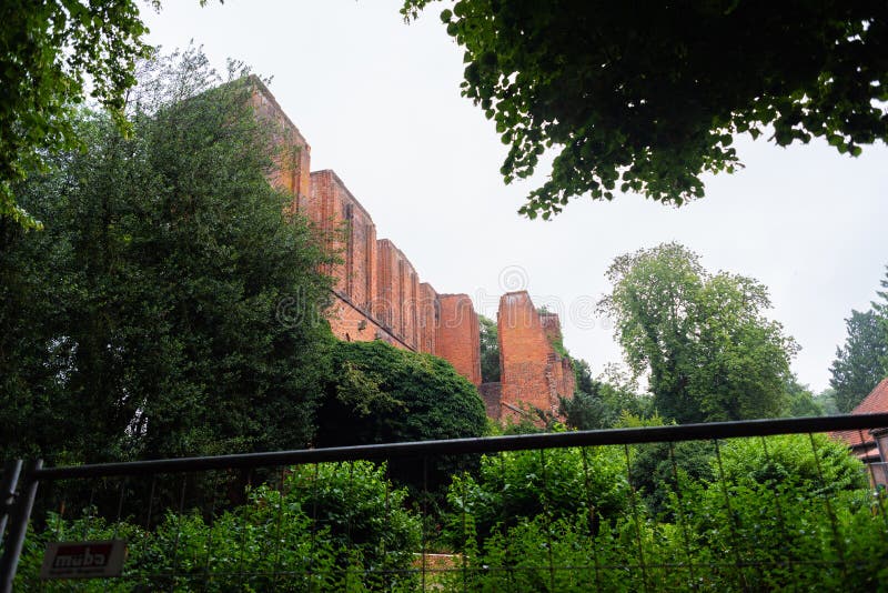 Hude, Lower Saxony, Germany - July 13, 2019 Monastery ruins Hude stock photos Hude, Lower Saxony, Germany - July 13, 2019 Monastery ruins Hude stock photos