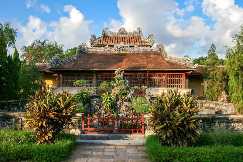 Hue Citadel Garden House. Hue, Vietnam Stock Photo Image of history