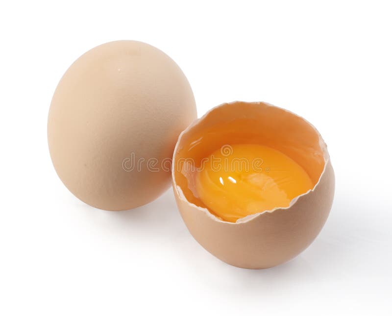Huevo con la yema de huevo