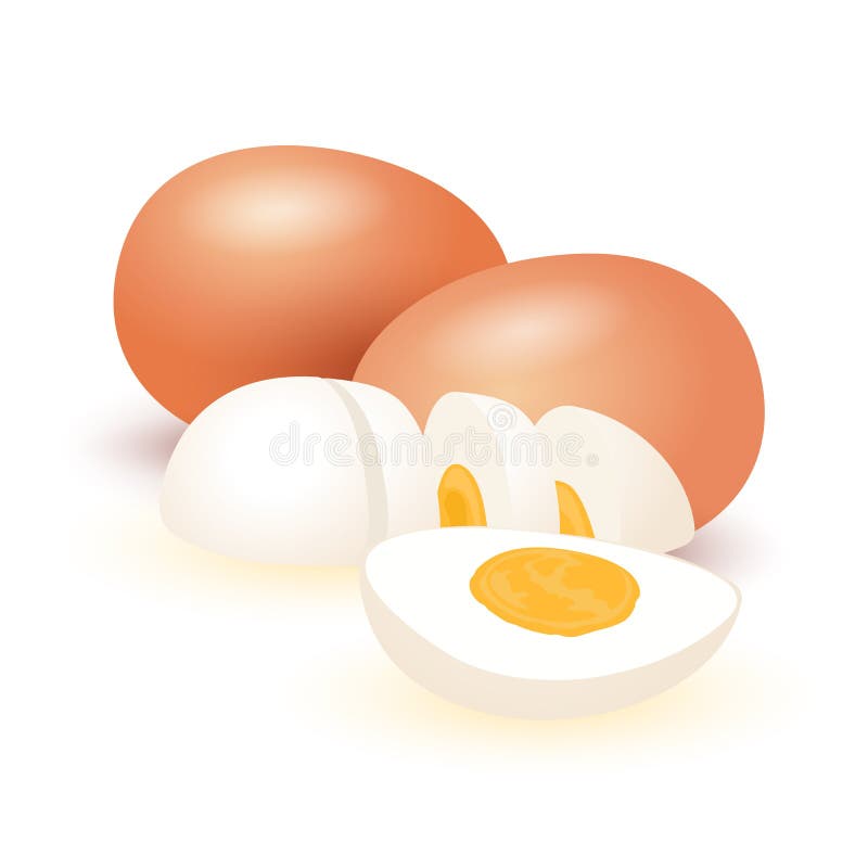 Huevo De Dibujos Animados Sin Piel Ilustración del Vector - Ilustración de  comer, huevo: 225919159