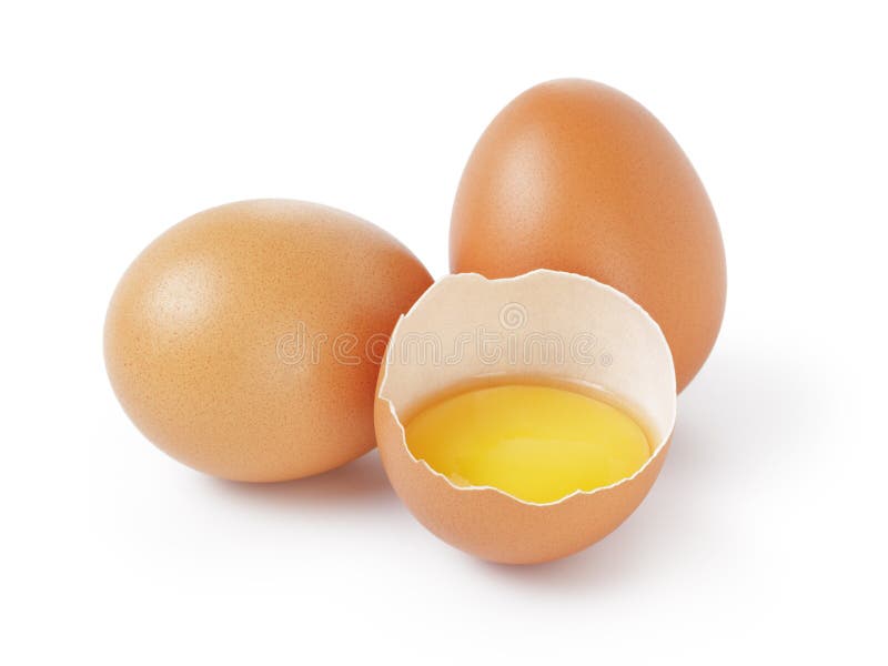 Huevos Crudos Frescos Aislados Foto De Archivo Imagen De Nutritivo