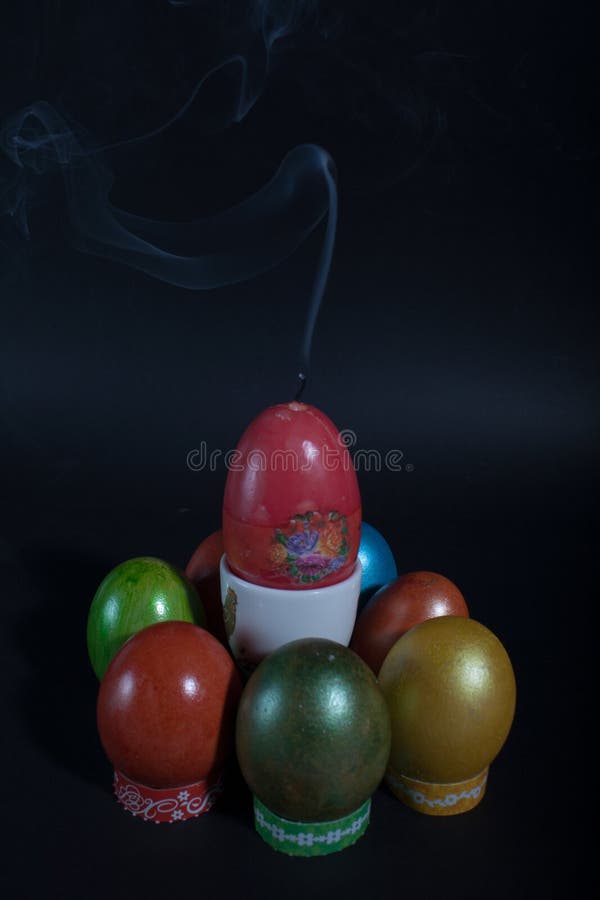 Huevos de Pascua fotos de archivo libres de regalías