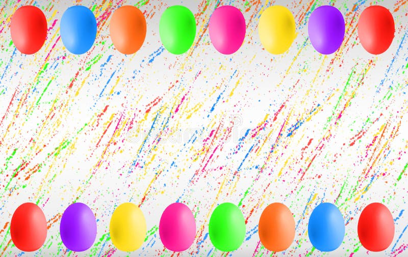 Huevos de Pascua coloridos con el copyspace ilustración del vector Huevos de Pascua coloridos con el copyspace ilustración del vector