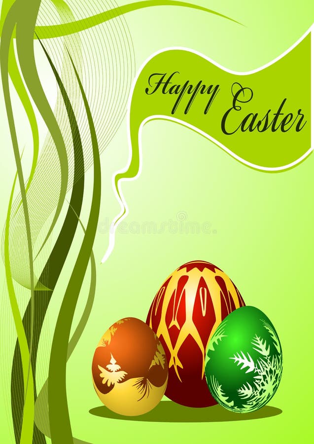 Huevos de Pascua coloridos del vector ilustración del vector