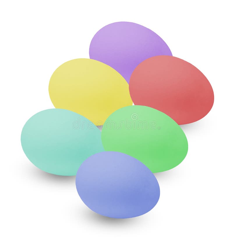 Huevos de Pascua multicolores Colores brillantes Fondo aislado blanco fotos de archivo libres de regalías Huevos de Pascua multicolores Colores brillantes Fondo aislado blanco fotos de archivo libres de regalías