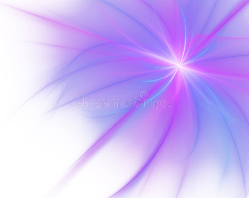 Huge abstract fractal isolated on white background vector illustration