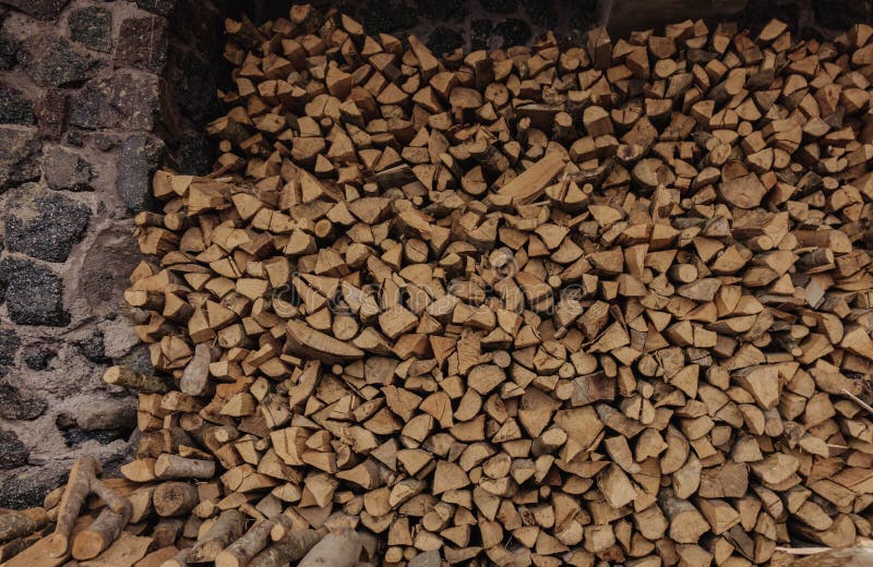 A Huge Amount of Wood for Ignition Stock Photo Image of timber, wood