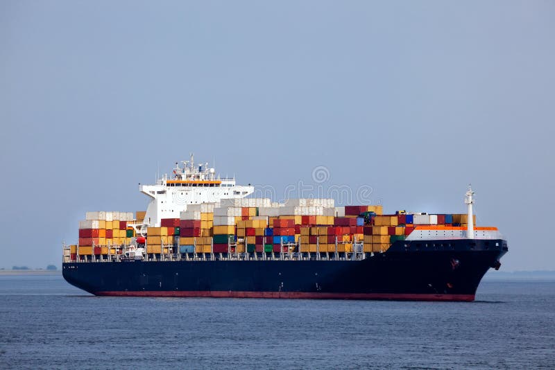 Huge container ship