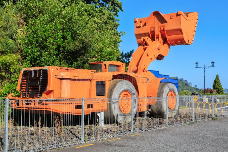 Giant mining excavator machine on display stock image Giant mining excavator machine on display stock image