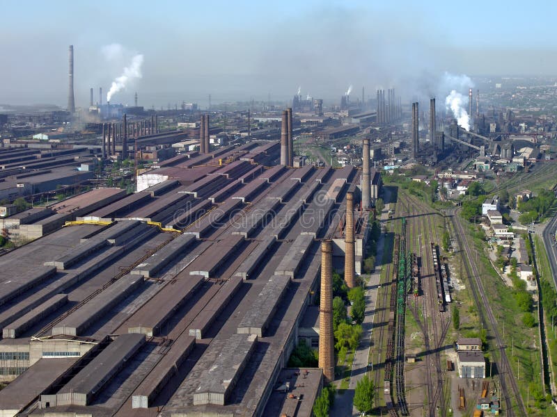 Huge industrial factory