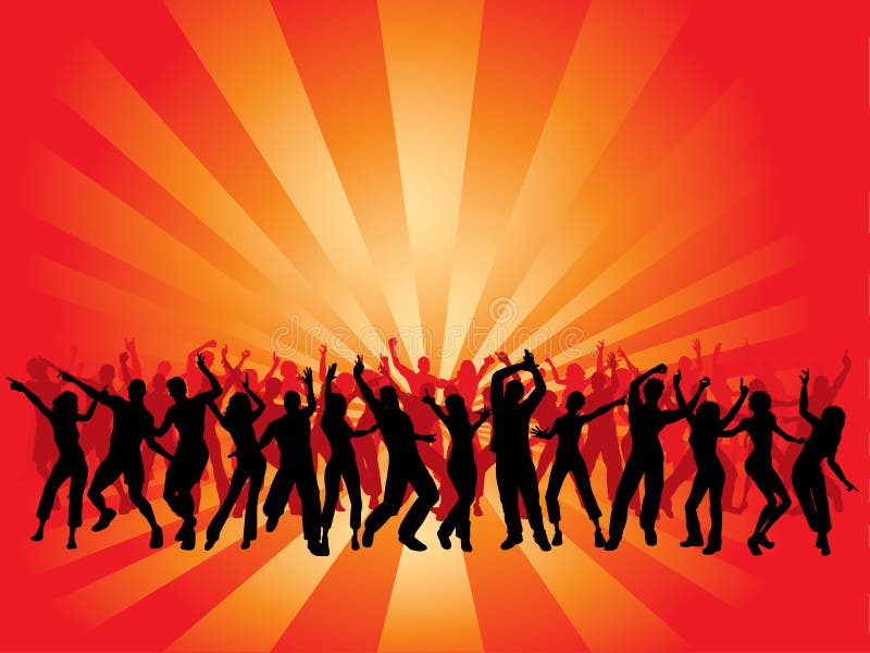 Huge party royalty free illustration