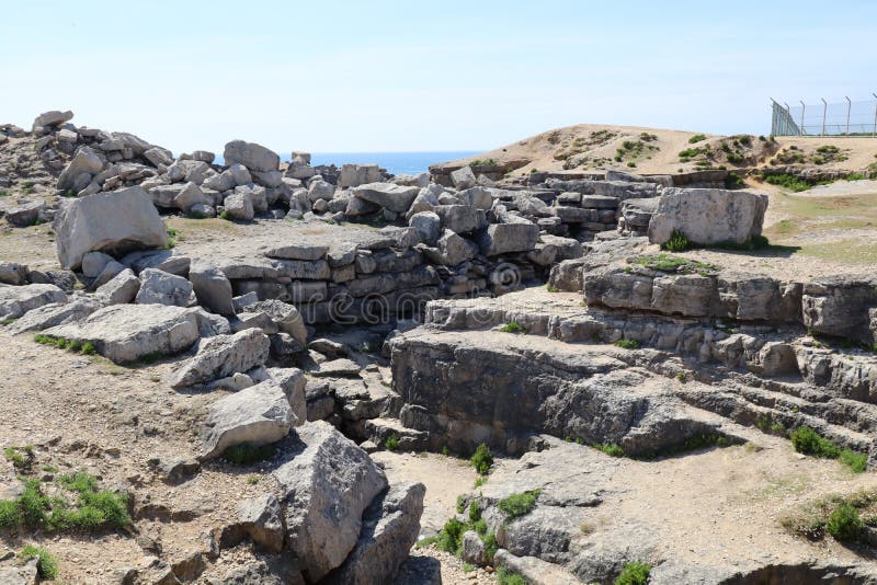Huge Portland Stone Rocks at the Quarry on Portland Bill in Dorset, England Stock Photo - Image ...