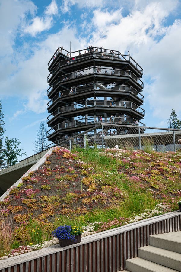 Huge viewing tower in Tatra mountains, Slovakia