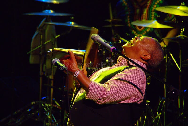 Hugh Masekela JazzLent 2015, Maribor, Slovenien arkivfoto Hugh Masekela JazzLent 2015, Maribor, Slovenien arkivfoto