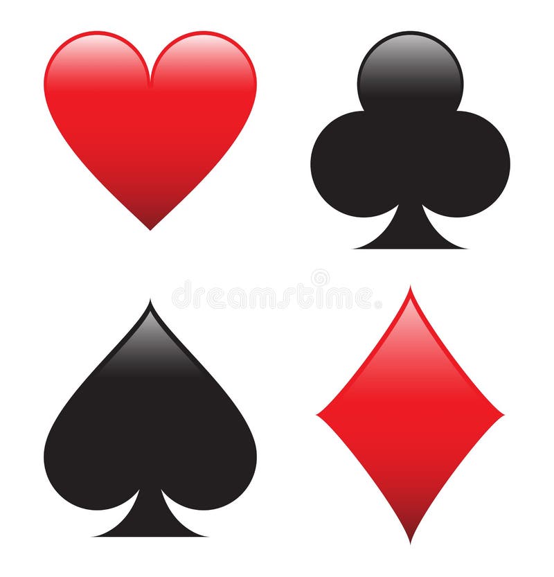Poker Shapes stock illustration. Illustration of symbol 53413461