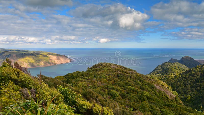 Huia Point Lookout, overlooking the bay in West Auckland