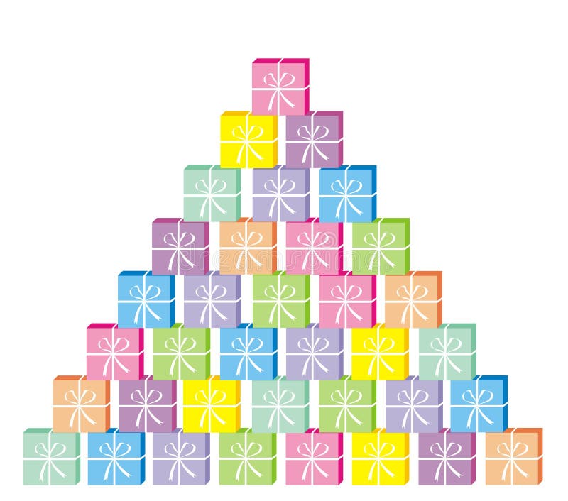 Huidige piramide royalty-vrije illustratie Huidige piramide royalty-vrije illustratie