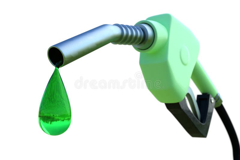 Pompe à Poignée De Carburant Avec Illustration Vectorielle De Tuyau Buse De  Pompe à Essence Verte Sur Fond Blanc