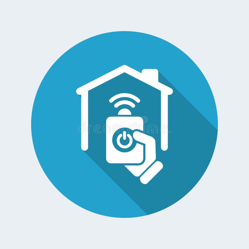 Huis ver pictogram stock illustratie Huis ver pictogram stock illustratie