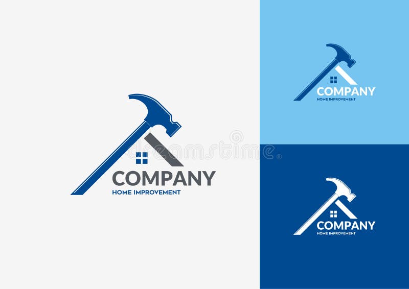 Huisreparatie Logo Concept vector illustratie Huisreparatie Logo Concept vector illustratie