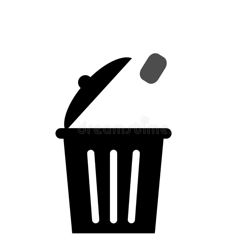 Huisvuilpictogram om het milieu schoon te houden vector illustratie Huisvuilpictogram om het milieu schoon te houden vector illustratie
