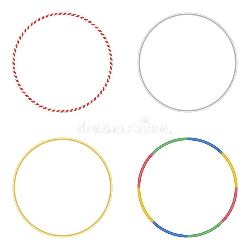 Hula Hoop isolated on white. Gymnastics, fitness and diet concept.