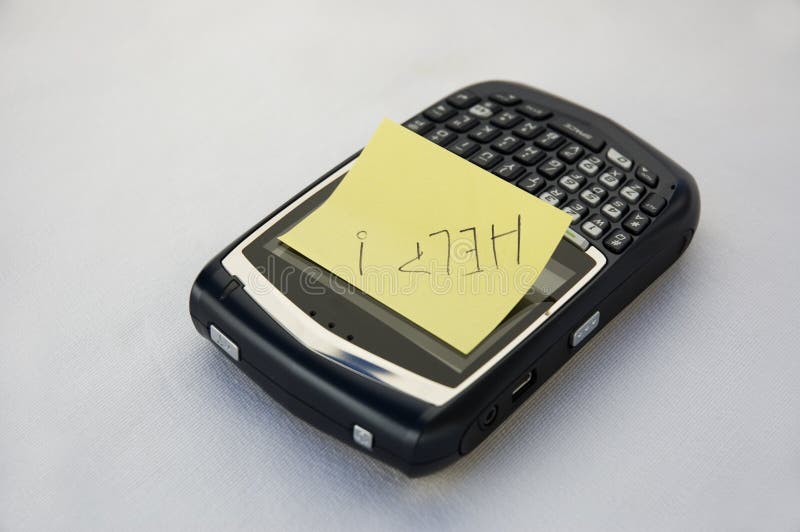 Blackberry and pen. People have difficulty with technology. Blackberry and pen. People have difficulty with technology